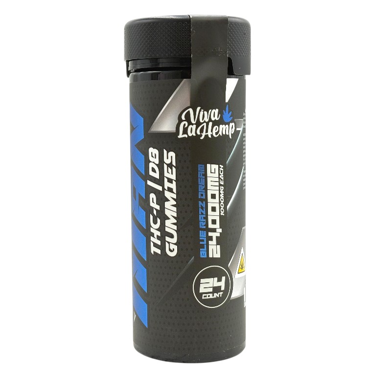 VIVA LA HEMP TITAN THCP+D8 GUMMY 1000MG 24CT JR (24000MG/JR) - BLUE RAZZ DREAM