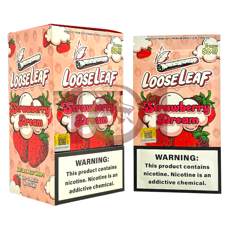 LOOSE LEAF TOB LEAF SP 2/$2.99 2CT PK - STRAWBERRY DREAM
