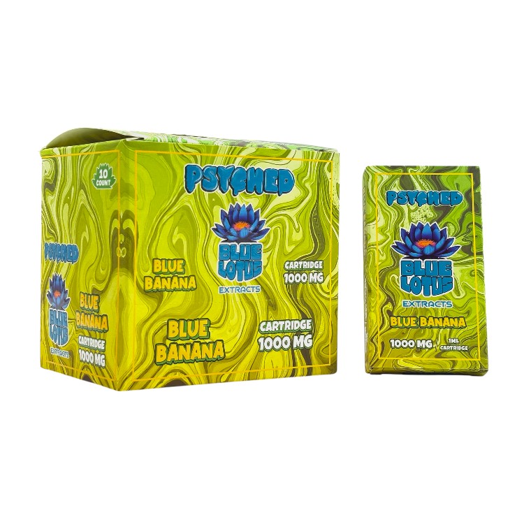 PSYCHED BLUE LOTUS EXTRACTS CARTRIDGE 1000MG - BLUE BANANA