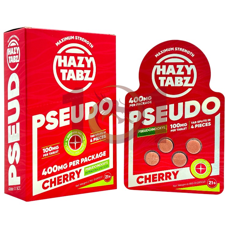 HAZY TABZ PSEUDOINDOXYL EXTRACT TABLET 100MG 4CT PK - CHERRY