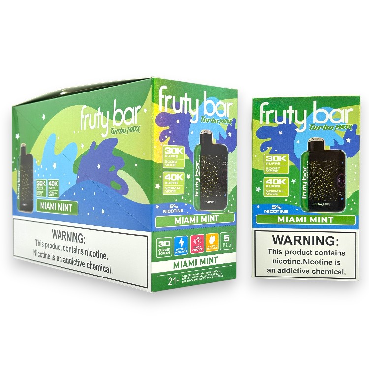 FRUTY BAR TURBO MAX 40000 5% - MIAMI MINT