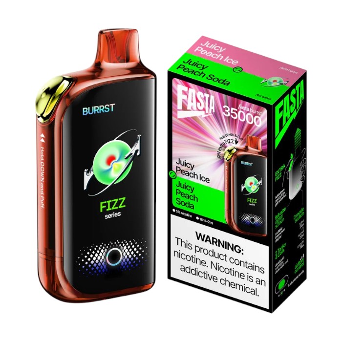 FASTA BURRST 35000 5% - FIZZ SERIES JUICY PEACH SODA