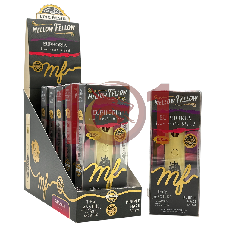 MELLOW FELLOW EUPHORIA LR BLEND 0.5ML SATIVA - PURPLE HAZE