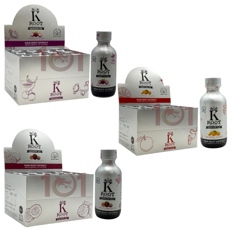 K ROOT KAVA (PIPER METHYSTICUM RHODIUM 500) 2OZ SHOT