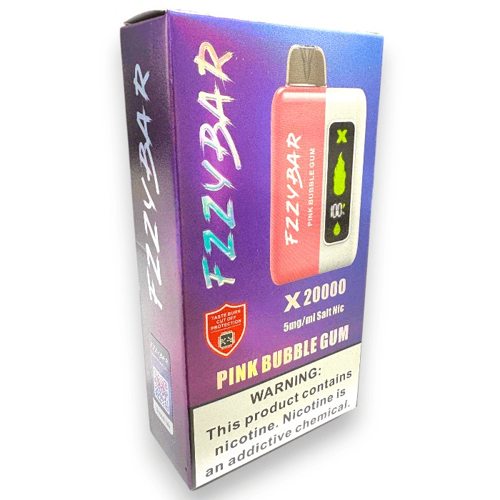 FZZYBAR X20000 SALT 5% - PINK BUBBLE GUM