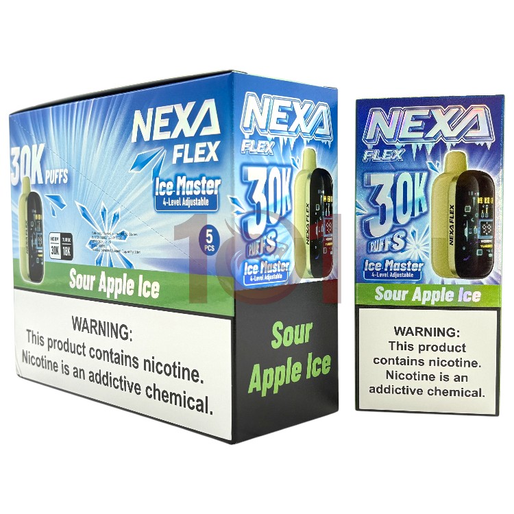 NEXA 30000 FLEX ICE POD 5% - SOUR APPLE ICE