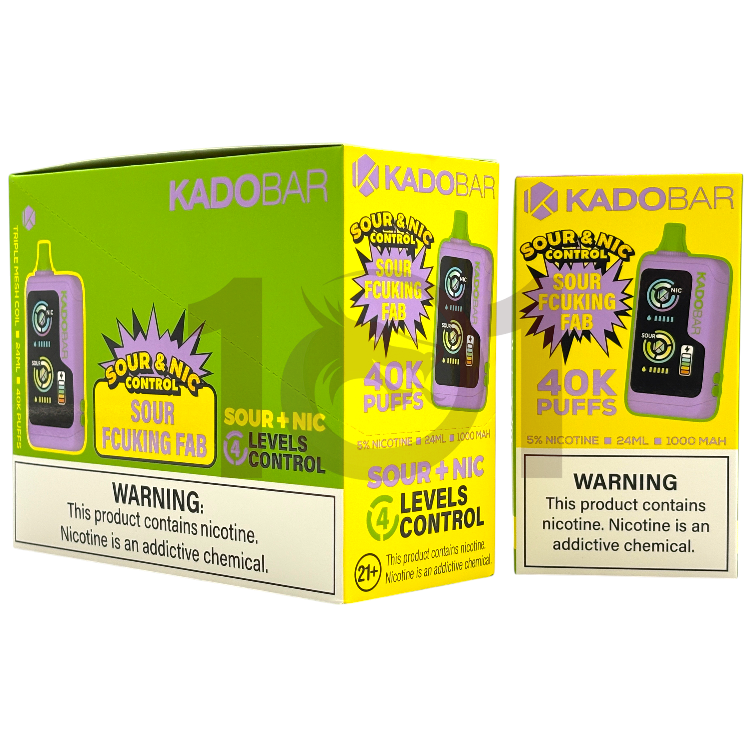 KADO BAR SOUR+NIC 40000 5% - SOUR FCUKING FAB