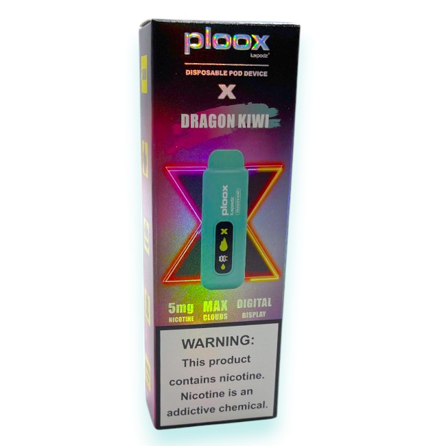 PLOOX 15000 POD X 5% 16ML - DRAGON KIWI