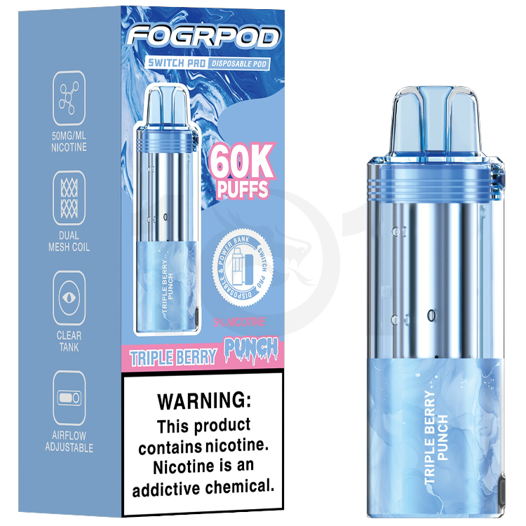 FOGRPOD 60000 SWITCH PRO POD 5% - PUNCH TRIPLE BERRY
