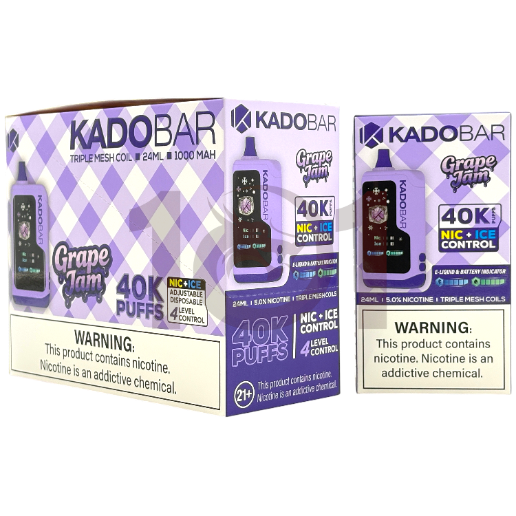KADO BAR NIC+ICE 40000 5% - GRAPE JAM