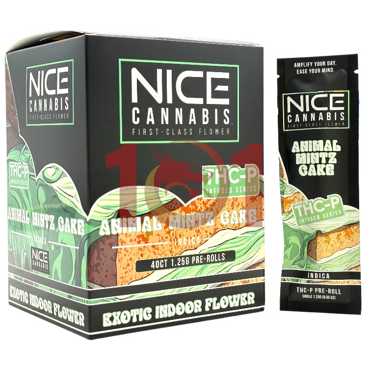 NICE CANNABIS EXOTIC THCP INFUSED PREROLL 1.25GM PK INDICA - ANIMAL MINTZ CAKE
