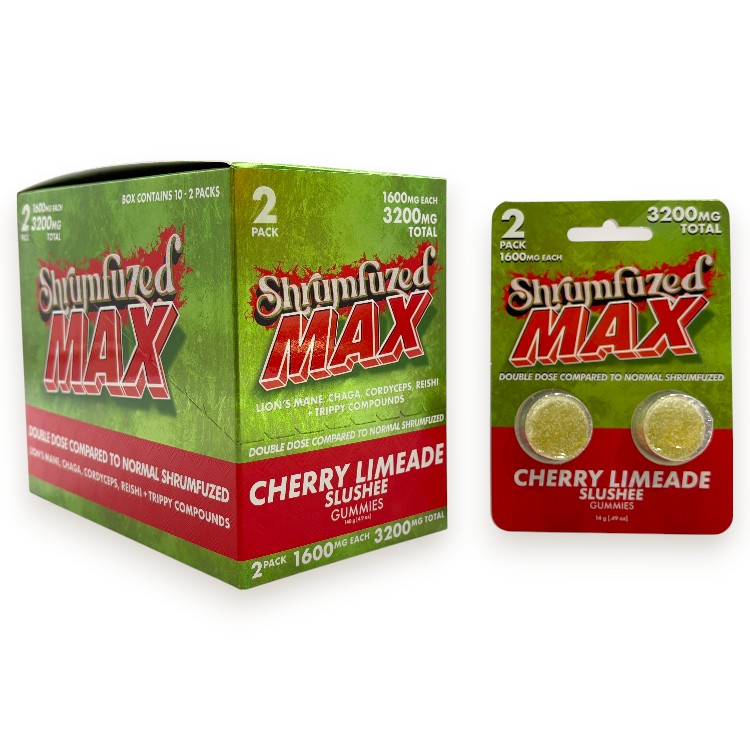 SHRUMFUZED MAX GUMMY 1600MG 2CT PK (3200MG) - CHERRY LIMEADE SLUSHEE