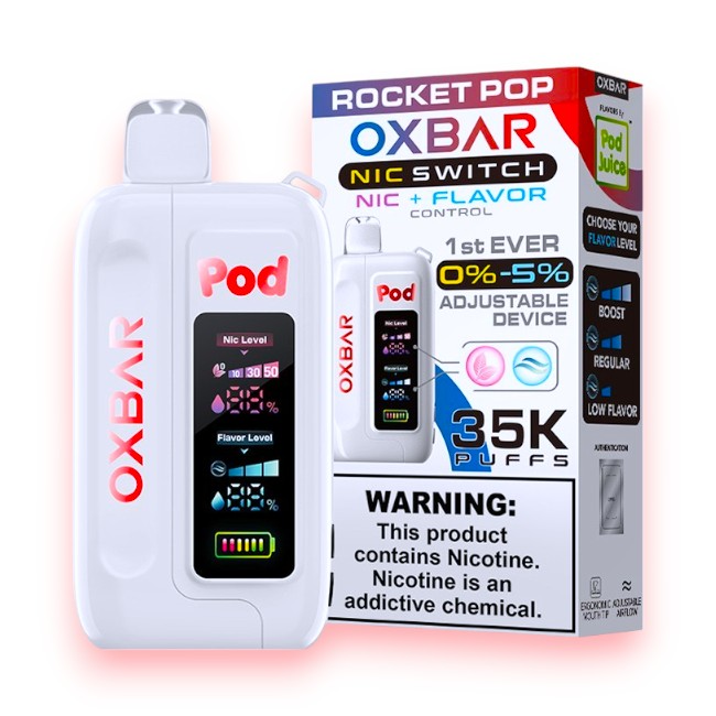 OXBAR 35000 NIC+FLAVOR CONTROL 5% - ROCKET POP