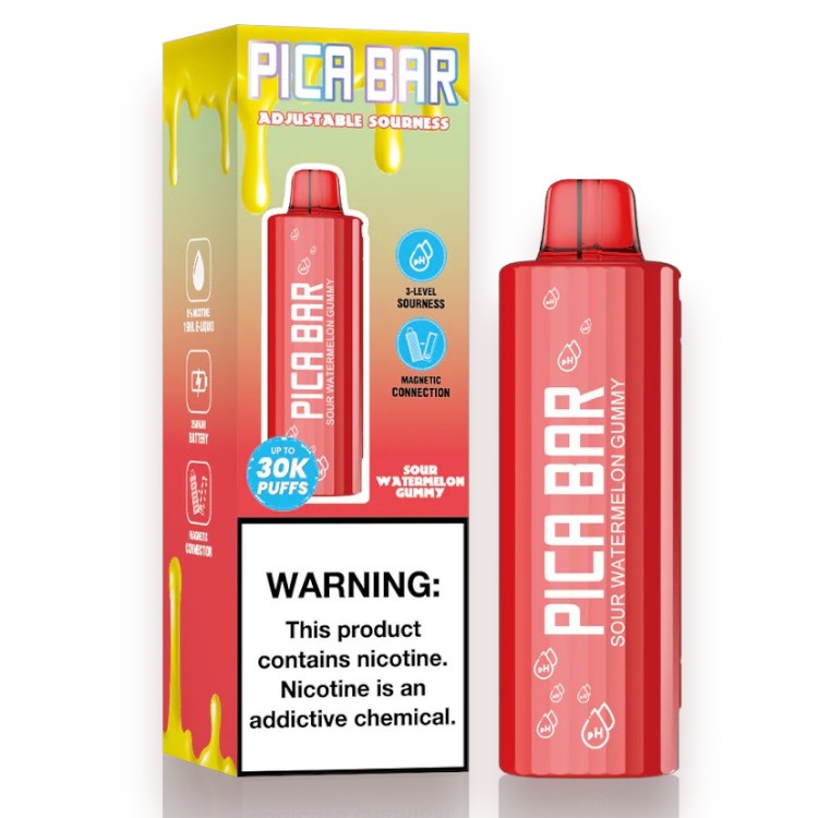 PICA BAR ADJUSTABLE COOLNESS 30000 5% - SOUR WATERMELON GUMMY