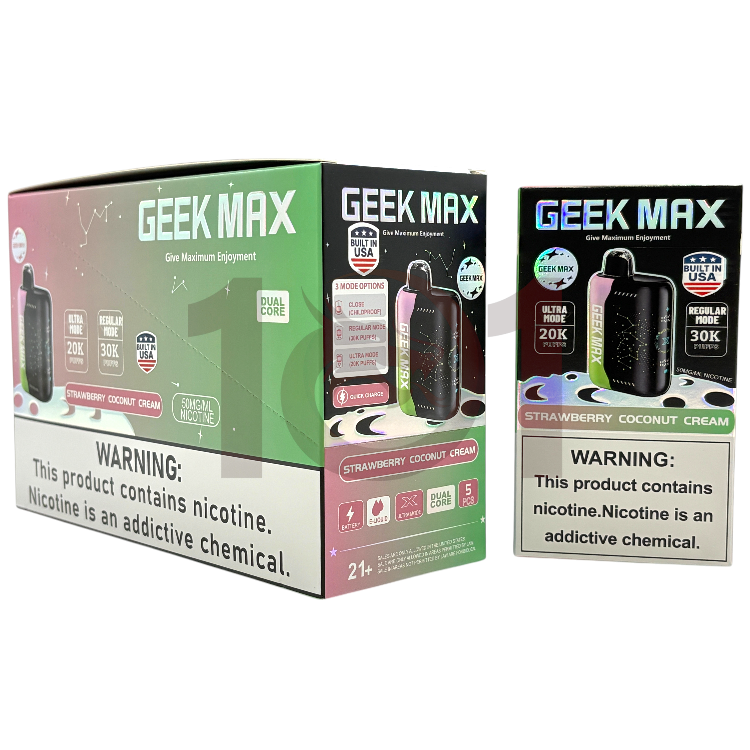 GEEK MAX ULTRA X 30000 5% - STRAWBERRY COCONUT CERAM