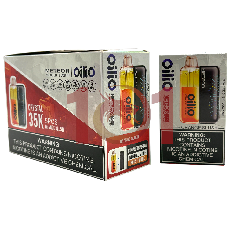 OILIO METEOR 35000 SALT NIC CRYSTAL KIT 3.5% - ORANGE SLUSH