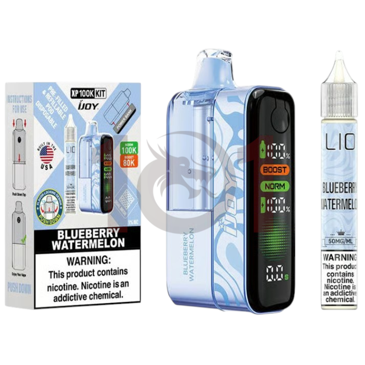 IJOY XP100K  (W/E-LIQUID BOTTLE) POD DEVICE 5% - BLUEBERRY WATERMELON
