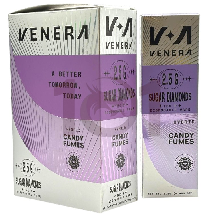 VENERA SUGAR DIAMONDS THCP 2.5GM HYBRID - CANDY FUMES