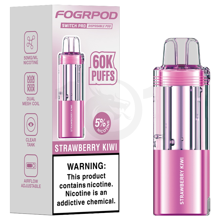 FOGRPOD 60000 SWITCH PRO POD 5% - STRAWBERRY KIWI