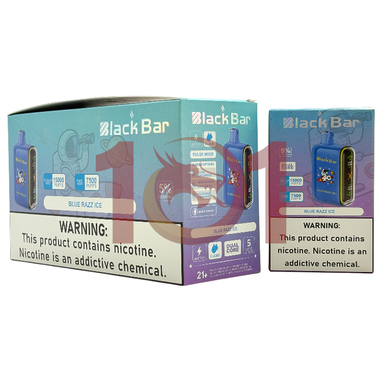 BLACK BAR 15000 5% - BLUE RAZZ ICE