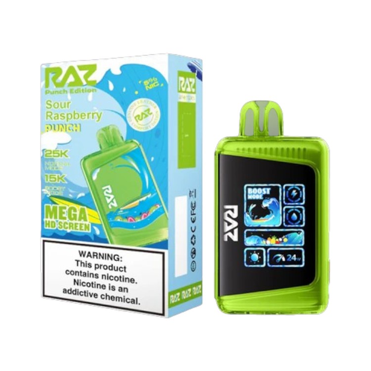 RAZ LTX 25000 PUNCH EDITION 5% - SOUR RASPBERRY PUNCH