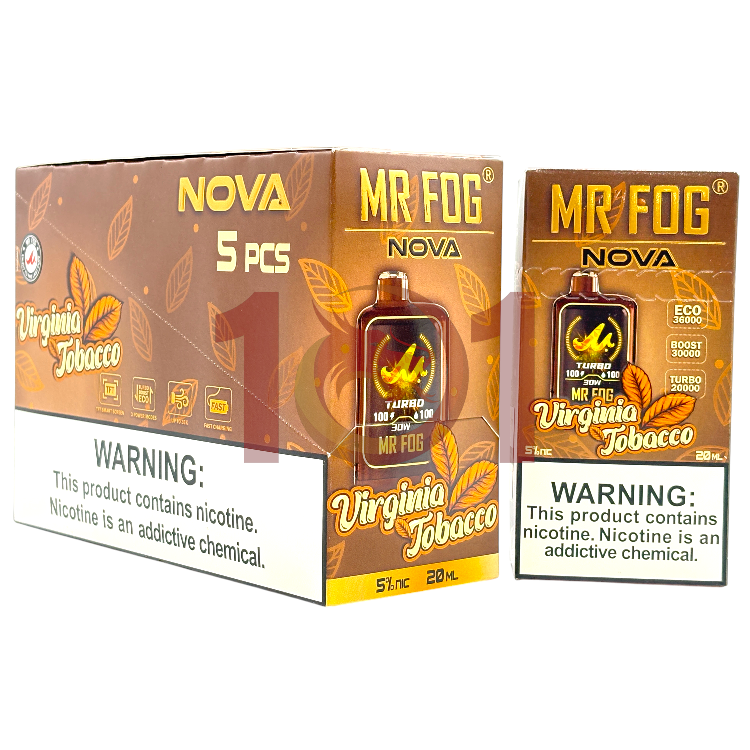 MR FOG NOVA 36000 5% - VIRGINIA TOBACCO