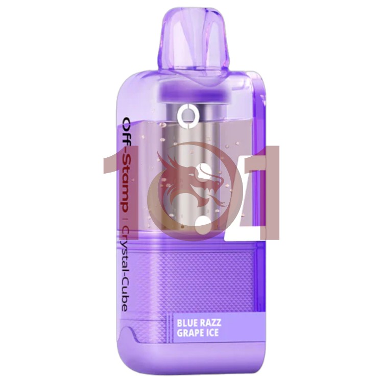OFF-STAMP X CUBE POD CRYSTAL 35000 5% - BLUE RAZZ GRAPE ICE
