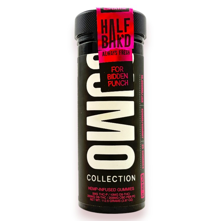HALF BAK'D THCP+THC+D9+D8 420MG SUMO GUMMY 25CT JAR - FORBIDDEN PUNCH