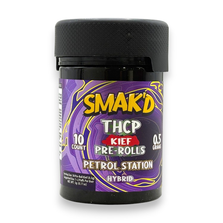 SMAK'D - DELTA - PREROLL - KIEF - THCP - 0.5GM/CT - 10CT/JR - HYBRID - PETROL STATION