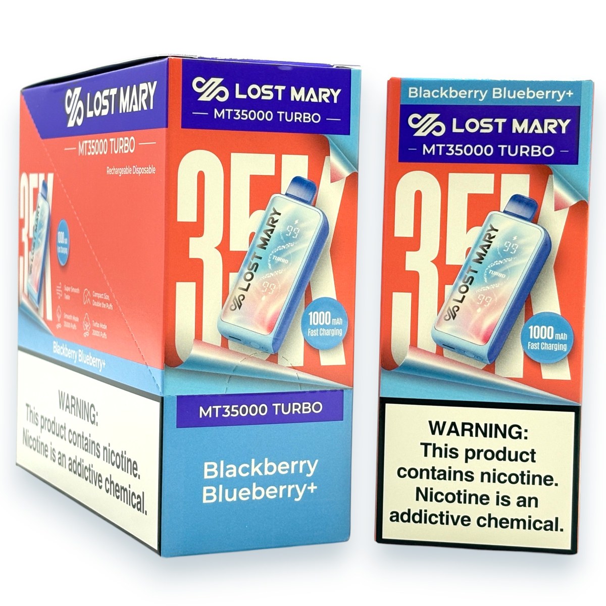 LOST MARY MT35000 TURBO 5% - BLACKBERRY BLUEBERRY+