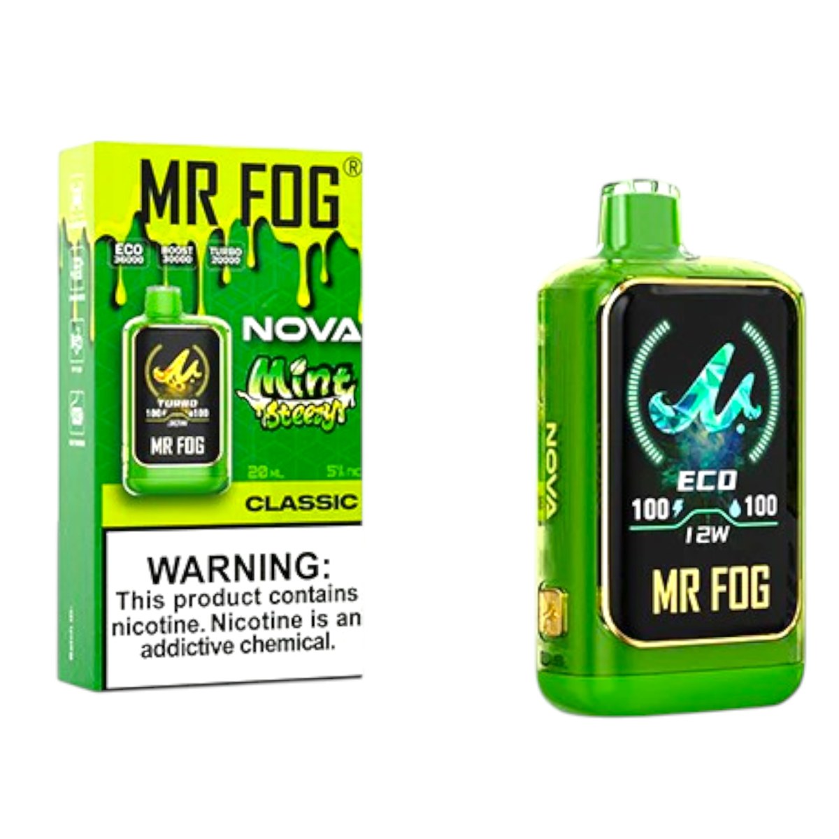 MR FOG NOVA 36000 5% - MINT STEEZY CLASSIC