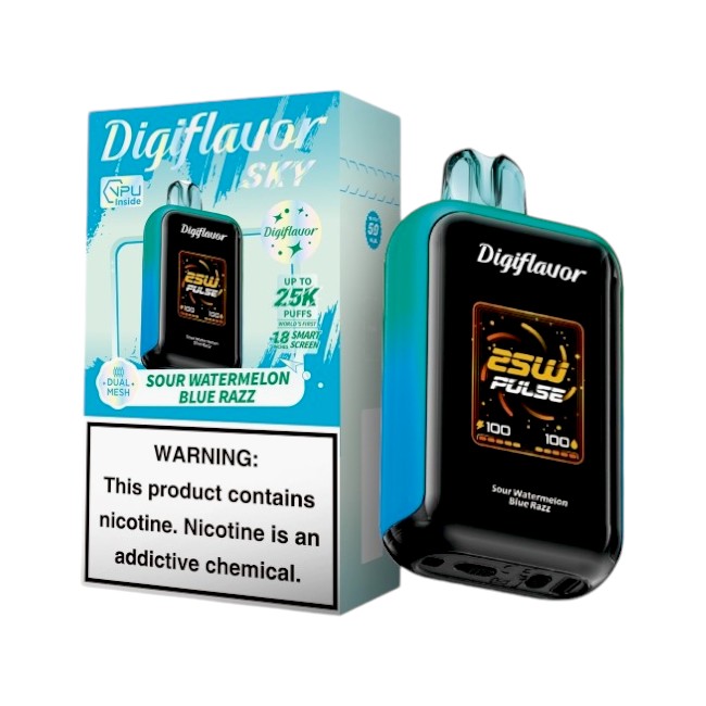 DIGIFLAVOR SKY 25000 5% - SOUR WATERMELON BLUE RAZZ