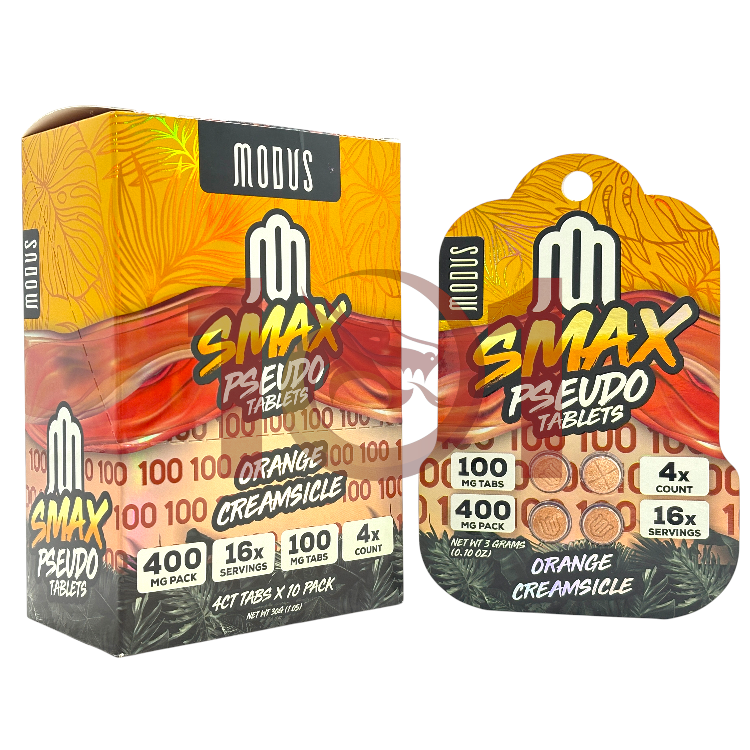 MODUS SMAX PSEUDOINDOXYL EXTRACT TABLET 100MG 4CT PK  - ORANGE CREAMSICLE