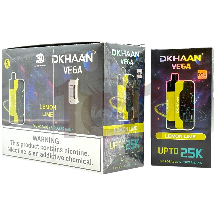 DKHAAN VEGA 25000 DTL POD DEVICE 3% - LEMON LIME