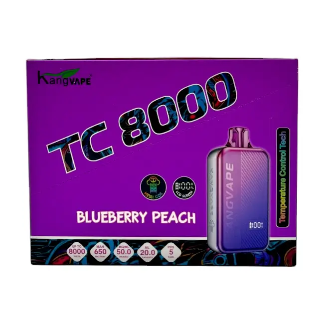 KANGVAPE TC8000 5% - BLUEBERRY PEACH