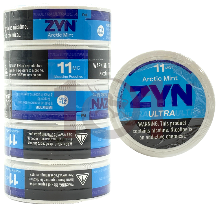 ZYN ULTRA NICOTINE POUCHES 11MG 20CT PK - ARCTIC MINT