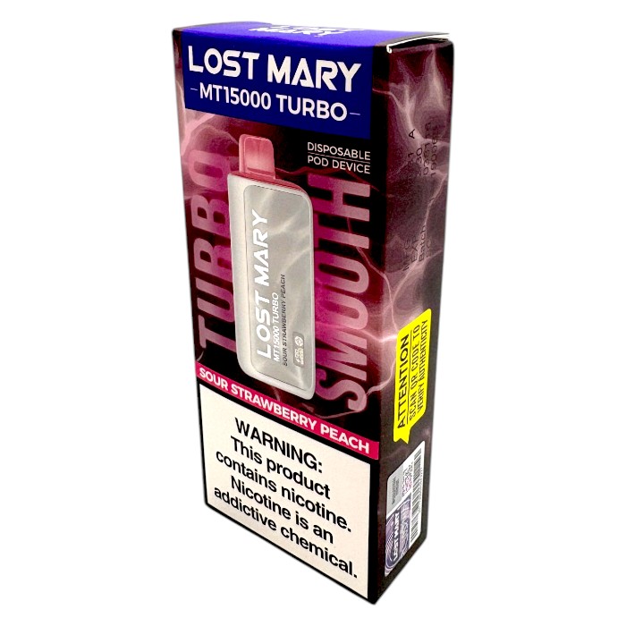 LOST MARY MT15000 TURBO 5% - SOUR STRAWBERRY PEACH