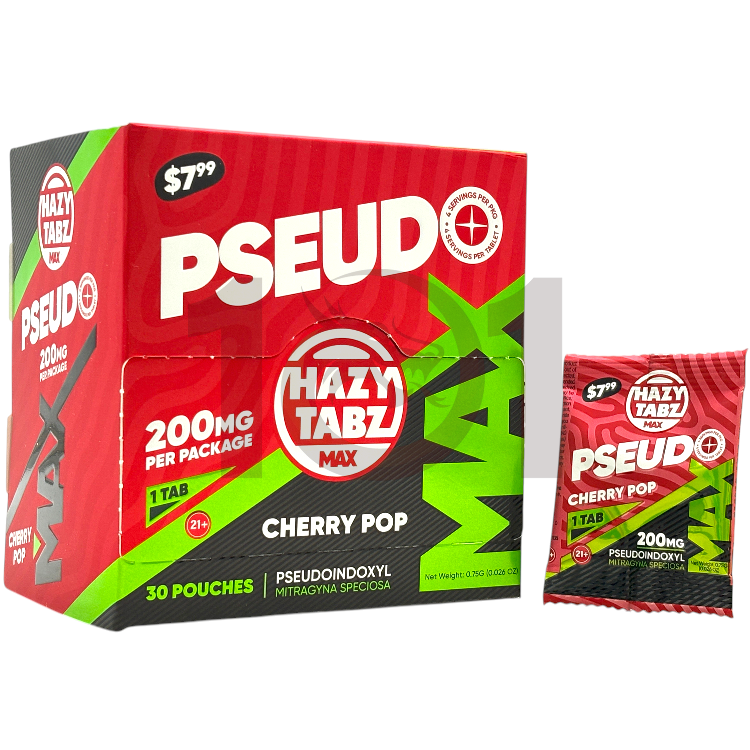 HAZY TABZ MAX PSEUDOINDOXYL EXTRACT TABLET SP 1PK/$7.99 200MG 1CT PK - CHERRY POP