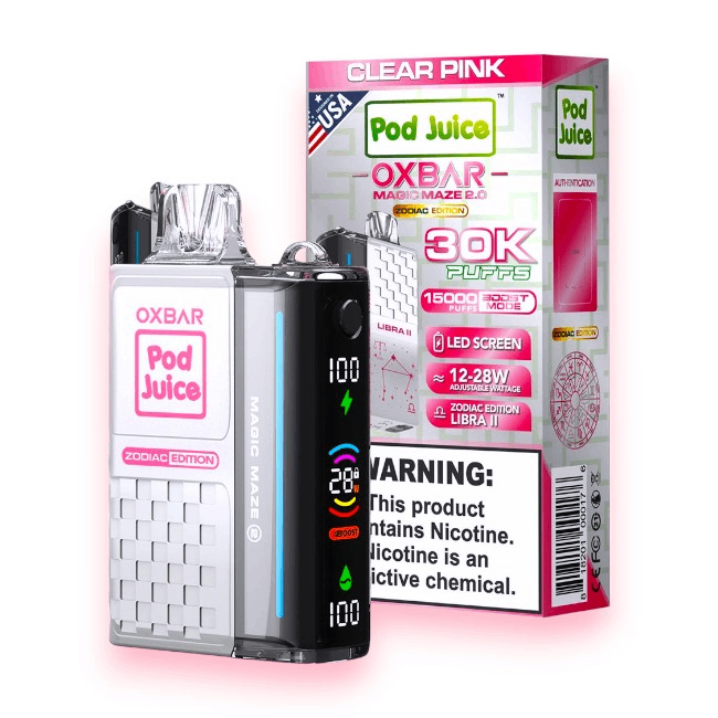 OXBAR 30000 ZODIAC EDITION 5% - LIBRA II CLEAR PINK