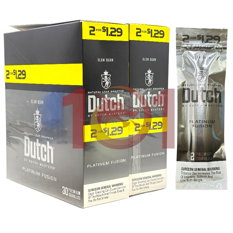 DUTCH MASTERS SP 2/$1.29 2CT PK - PLATINUM FUSION