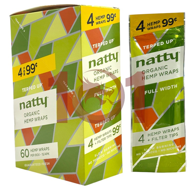 NATTY HEMP WRAP 4 FOR 0.99 4CT PK - TERPED UP