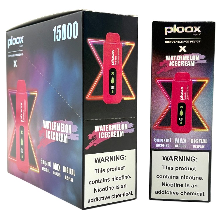 PLOOX 15000 POD X 5% 16ML - WATERMELON ICECREAM