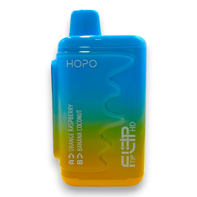 HOPO FLIP TIP 16000 DUAL FLAVORS 5% - ORANGE RASPBERRY/BANANA COCONUT