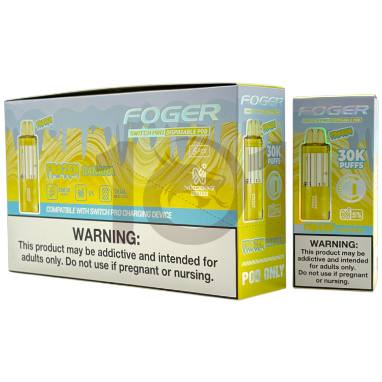 FOGER NIXODINE SWITCH PRO 30000 POD 5% - FROZEN BANANA