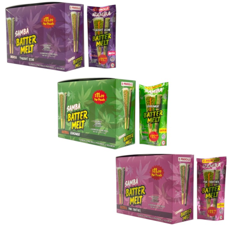 SAMBA BATTER MELT SP 1PK/$11.99 2.5GM 2CT/PK PREROLL