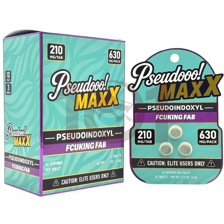 PSEUDOOO MAXX PSEUDOINDOXYL KRATOM EXTRACT TABLET 210MG 3CT PK - FCUKING FAB