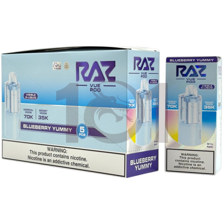 RAZ VUE 70000 POD 5% - BLUEBERRY YUMMY