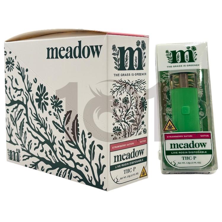 MEADOW LR THCP 3.5GM DISPOSABLE VAPE SATIVA - STRAWBERRY SATORI