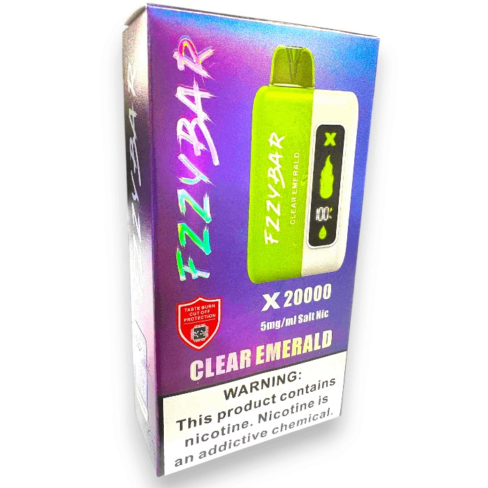 FZZYBAR X20000 SALT 5% - CLEAR EMERALD