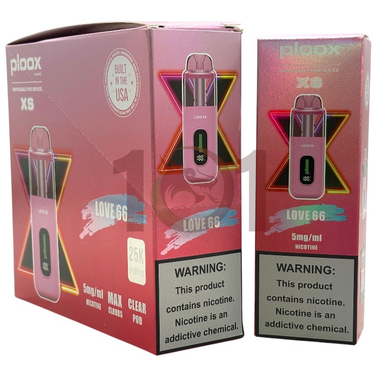 PLOOX 25000 0.5% 18ML HOOKAH POD XS - LOVE 66